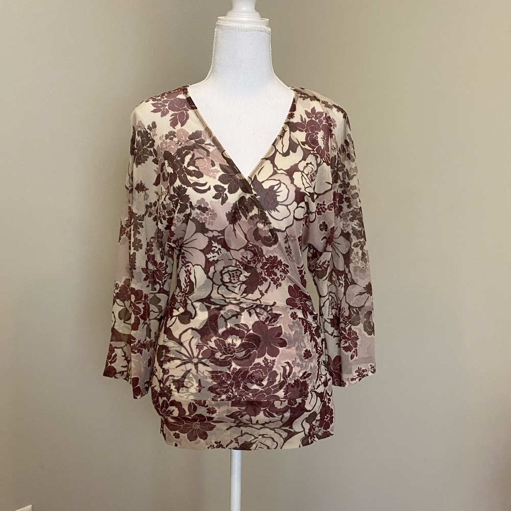 Lightweight, Floral, Bohemian Blouse